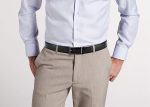 CHAOREN Click Belt for men - Mens Leather Belt 1 3/8" for Dress and Casual - Micro Adjustable Belt Fit Everywhere